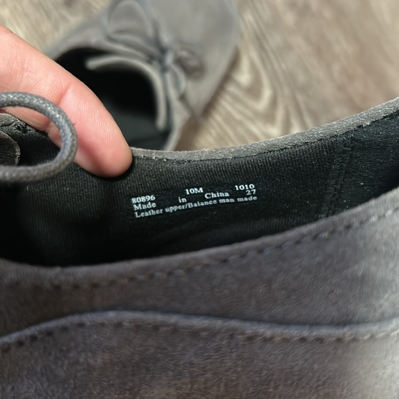 Clarks Bendables Womens Oxford Heels Gray Leather Lace Up size 10M - Picture 6 of 10